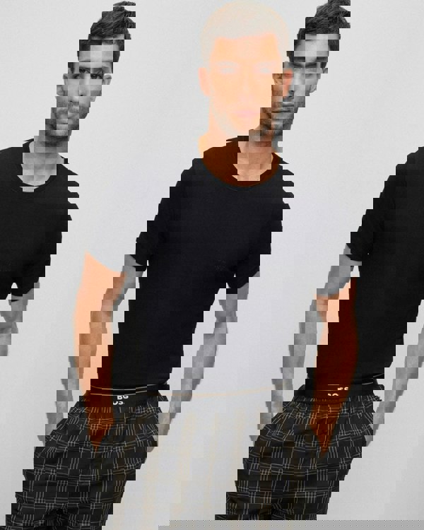 BOSS Orange 3 Pack Classic Regular Fit Crew Neck Mens T-Shirts NOS - Black 001