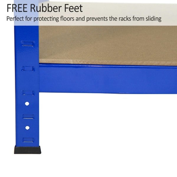 Monster Racking T-Rax Heavy Duty Shelving Units - Blue (75cm W, 30cm D) Set of 4