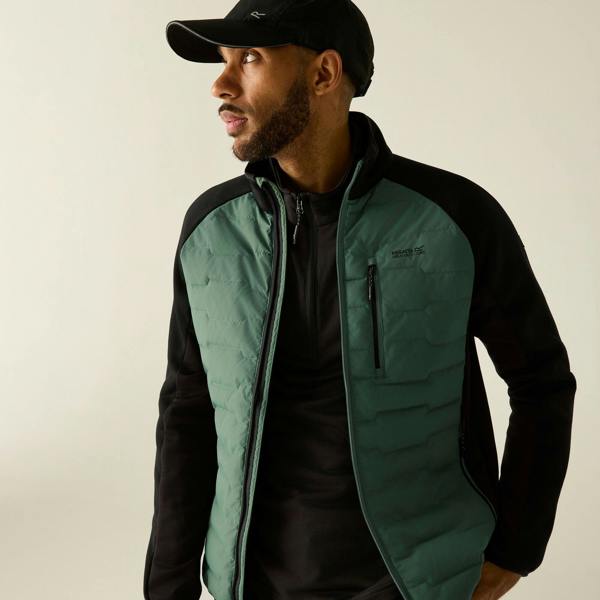 Regatta Mens Cyrus Hybrid Jacket - Dark Forest Green
