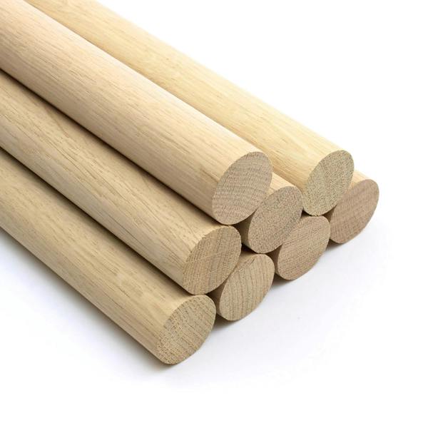 350mm Long  Premium Quality European Oak Dowel