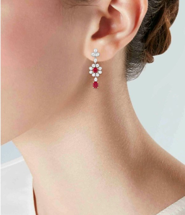 Gemdaia Rare Burmese Ruby Earrings