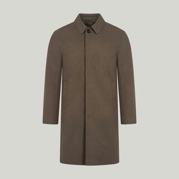 Harry Brown London Harold Plain Faux Wool Overcoat