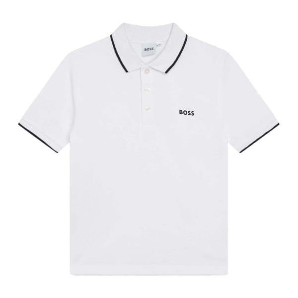 Boss Childrens/Kids Short-Sleeved Polo Shirt - White - 