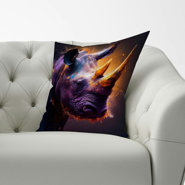 Warren Reed Golden Rhino Face Splashart Cushions