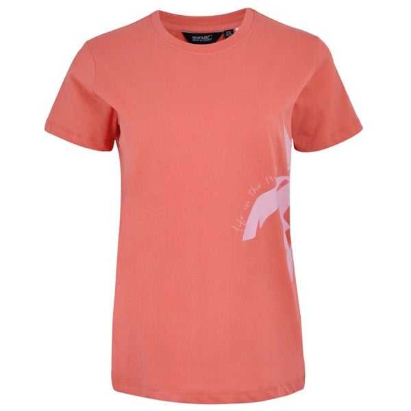 Regatta Womens/Ladies Filandra VX Tropical T-Shirt - Peach Bloom