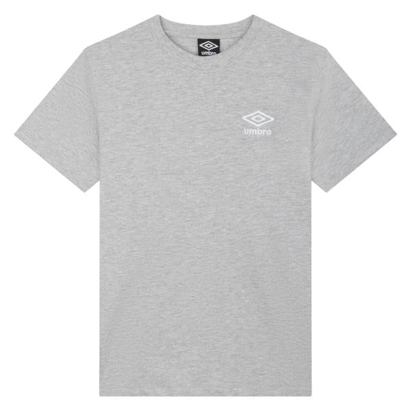 Umbro Womens Core Classic T-Shirt - Grey Marl/White