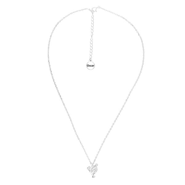 Chicken Silver Necklace - Personalised - MYLEE London