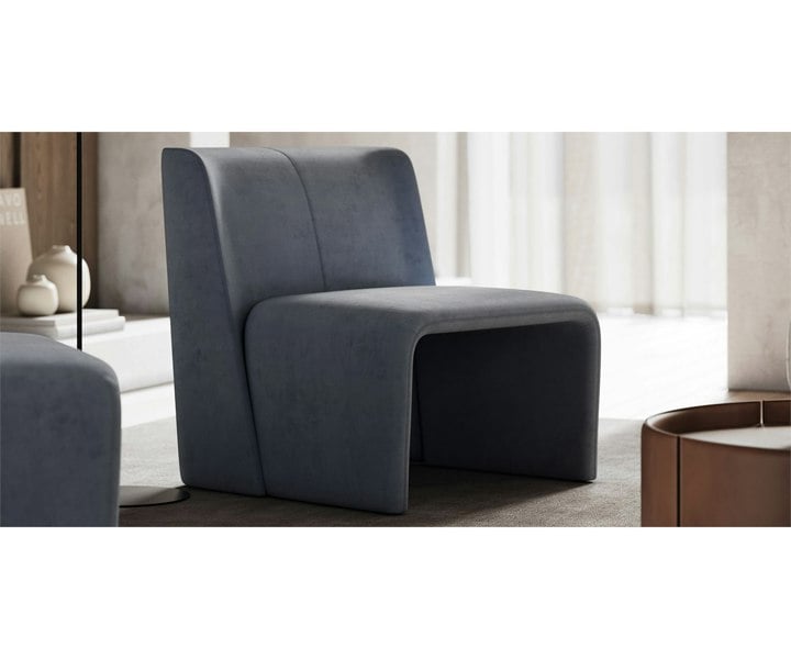 Transform your living room with the Legacy Armchair. This Domkapa design offers a modern aesthetic and comfortable seating.