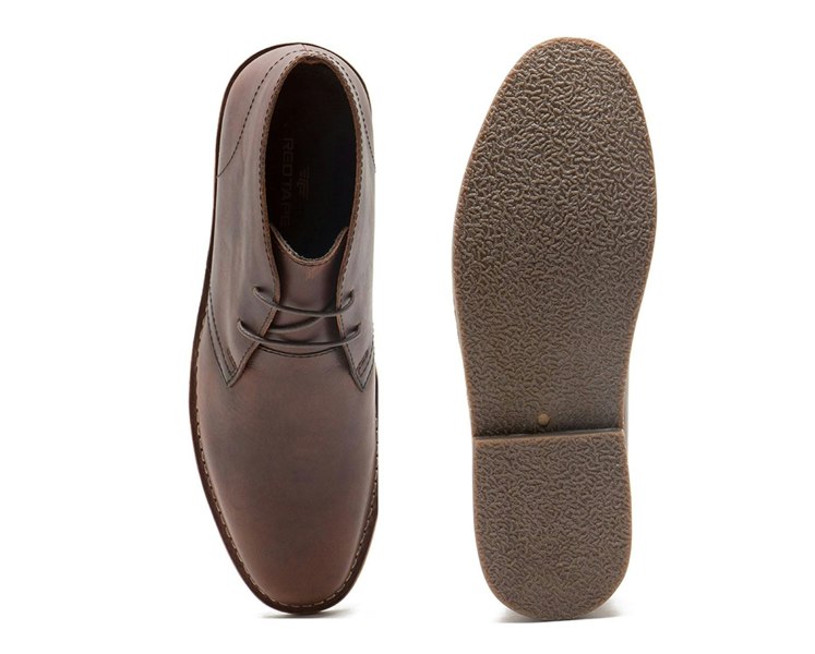 Thomas Crick Red Tape Crick Gobi Leather Mens Lace Desert Boots