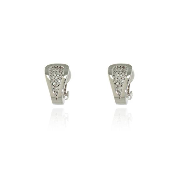 Cachet London Talli Silver Clip On Earrings