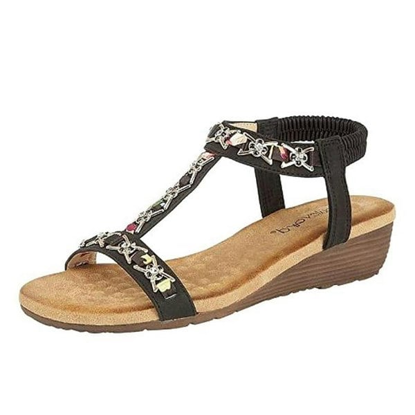 Cipriata Womens/Ladies Lia Sandals - Black