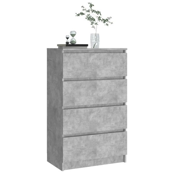 Berkfield Sideboard Concrete Grey 60x35x98.5 cm Engineered Wood