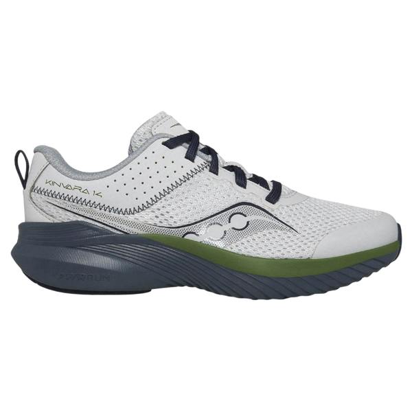 Saucony Childrens/Kids Logo Recycled PET Trainers - Grey Blue - 