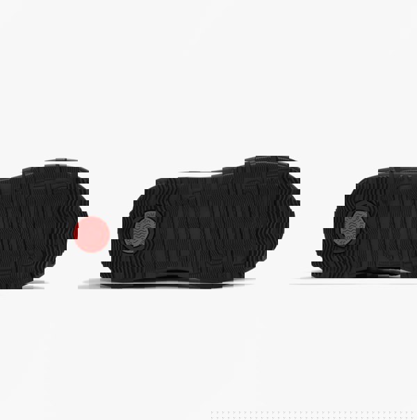 FitFlop F-MODE TEDDY-COLLAR WARM SUEDE Womens Suede Booties All Black