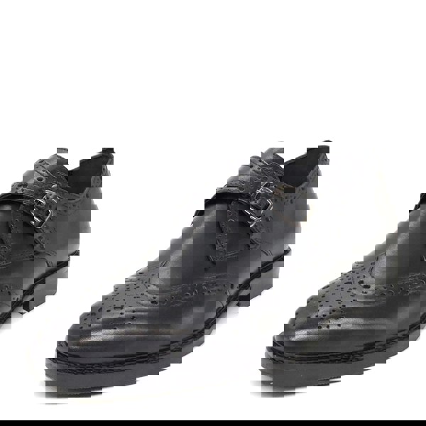 HX London Barnet Monk Strap Brogue Shoes