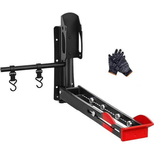 Havendro Bike Wall Mount Swivel Rotating Rack Garage Storage Hook MTB Road Electric Bike - black