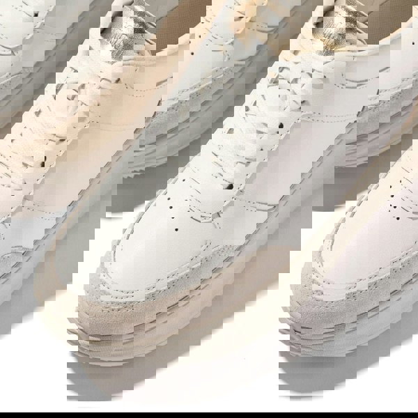 FitFlop F-MODE LEATHER Womens Trainers Urban White/Platino