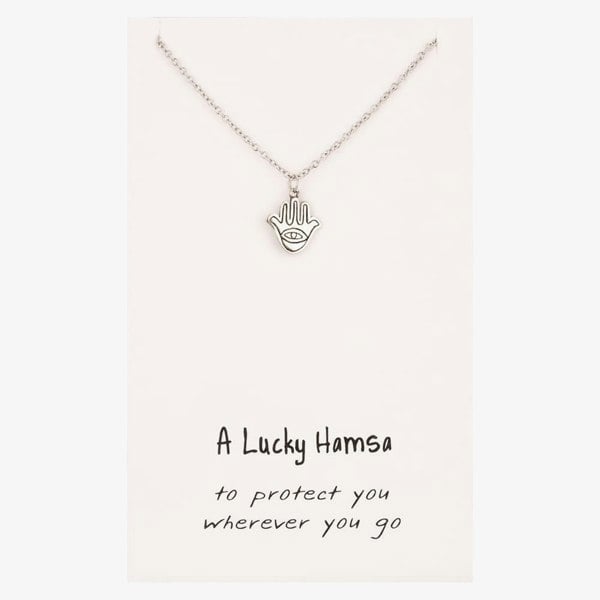T. H. Baker Sentiments Lucky Hamsa Hand Pendant 16196
