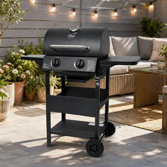 Neo Black Steel 2 Burner Gas BBQ Grill
