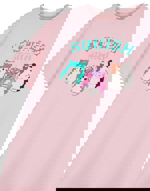 Squishmallows Girls Pink Squad Short Sleeved T-Shirt