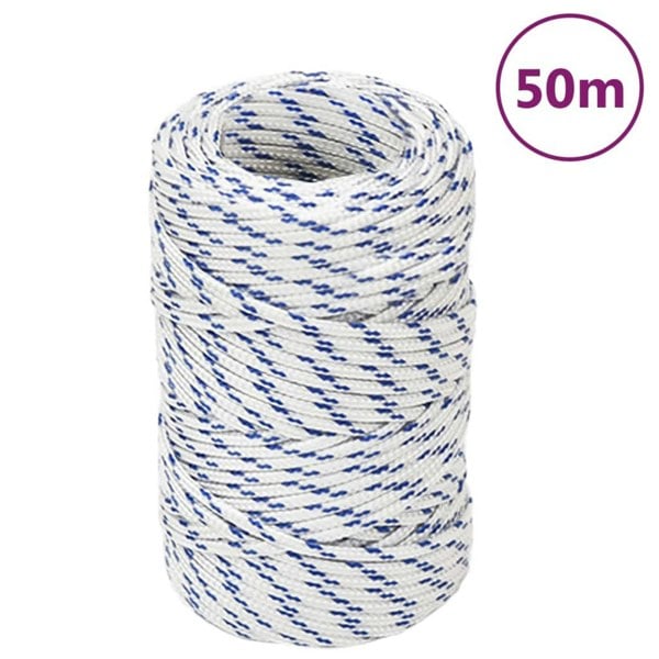 Berkfield Boat Rope White 2 mm 50 m Polypropylene