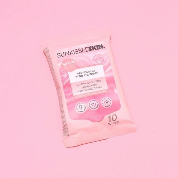Sunkissed Skin Refreshing Intimate Cleansing Wipes 10 Pack