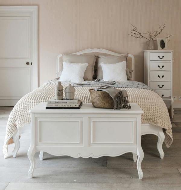Statement Furniture Juliette Wooden Carved Blanket Box French Bedroom Storage Assembled