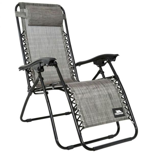 Trespass Glenesk Folding Garden Chair - Grey Marl - 