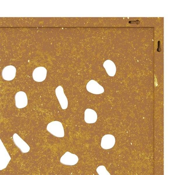 Berkfield Garden Wall Decoration 105x55 cm Corten Steel Leaf Design