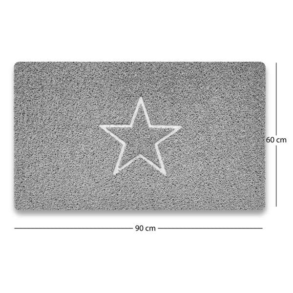 Nicoman Embossed Spaghetti Loofah Anti Slip Shower Mat - Star
