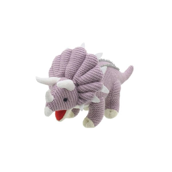 Wilberry Triceratops (Lilac) - Small - Wilberry Knitted