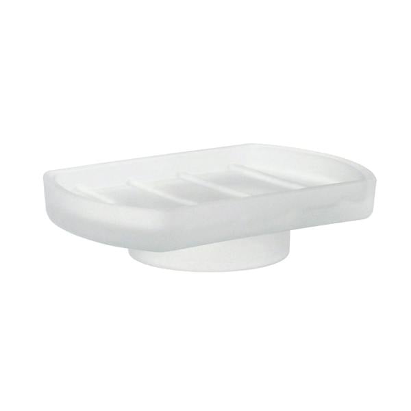 Spare frosted glass soap dish