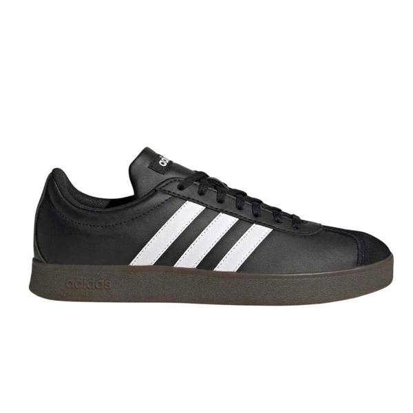 Adidas Womens/Ladies 3 Stripes Synthetic Trainers - Black/White/Gum - 