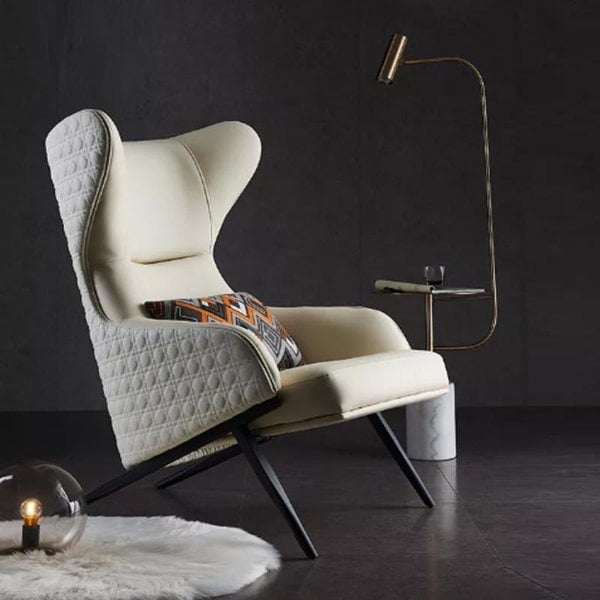 Tige Accent Armchair, Leather-Weilai-Weilai Concept