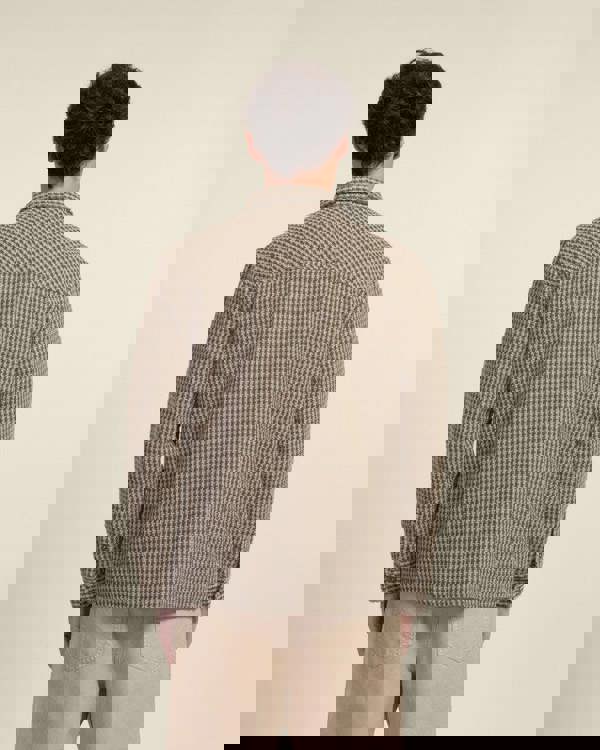 Larsson & Co Olive & Stone Textured Overshirt