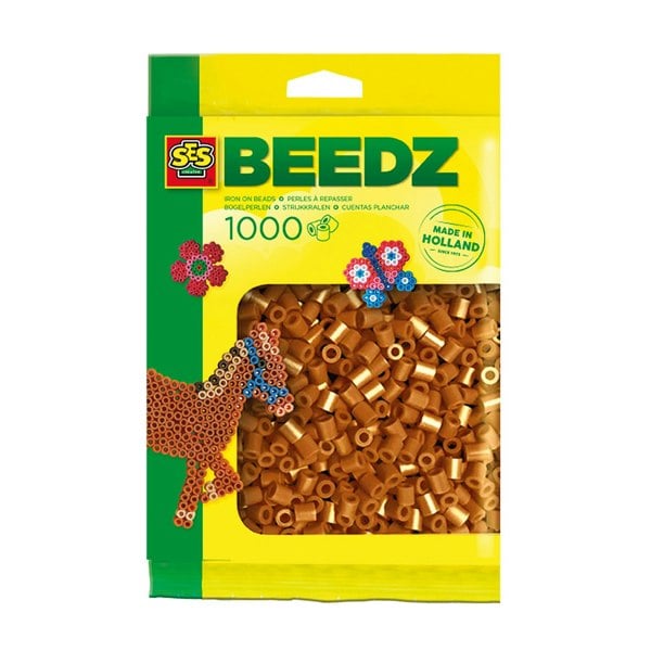 SES Creative Iron on Beads 1000 Brown