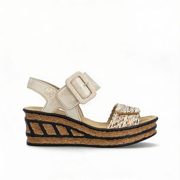 Rieker 68172 Ankle Strap Sandals   in  White
