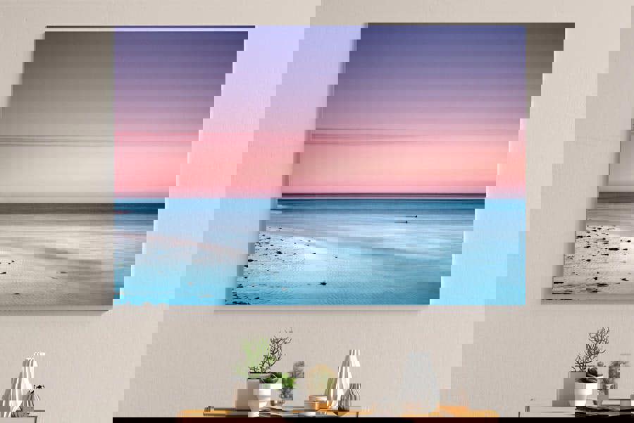 framed art decor of selsey beach in chichester