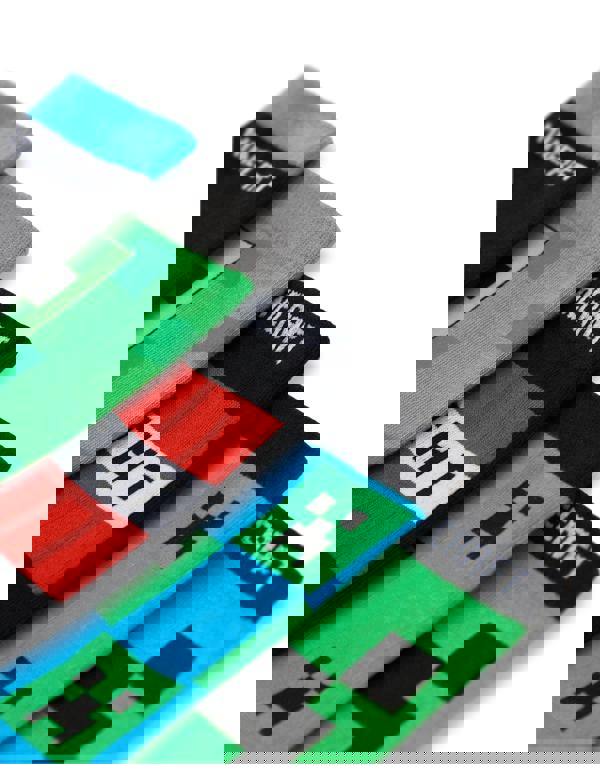 Minecraft Boys Multicoloured Character Calf Socks Set of 5