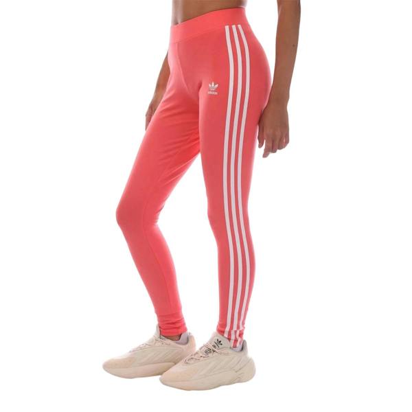 Adidas Womens/Ladies Classics 3 Stripes Leggings - Pink - 