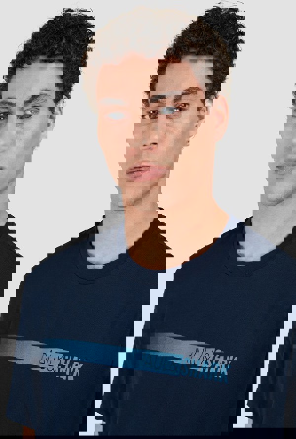 Paul & Shark Cotton Jersey T-Shirt with Print - Navy