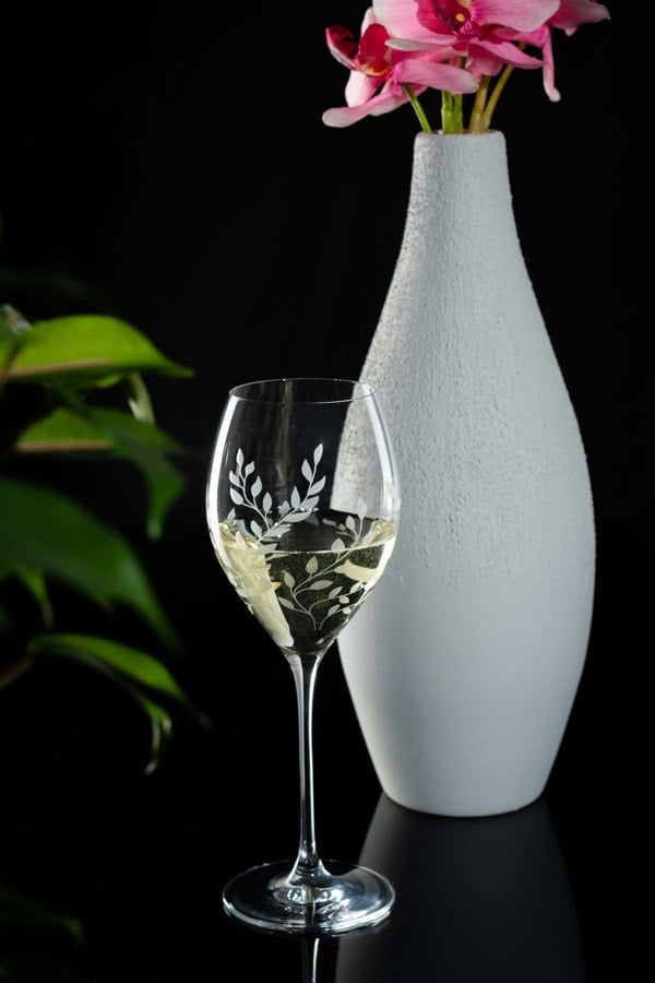 Diamante Crystal Wine Glasses ‘Breeze’ Pair