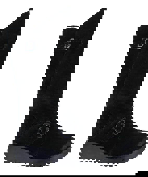 Fly London Mes 2 Womens Wedge Heel Leather Buckle Mid-Calf Boots