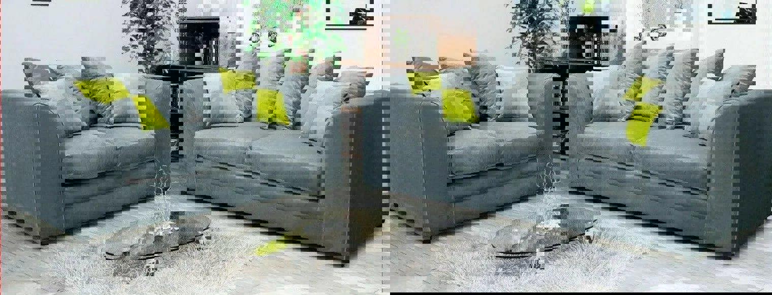 Sofa Scene Chicago Plush Velvet Sofa Range