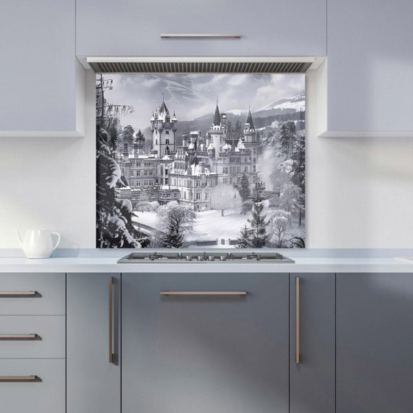 Warren Reed - Designer Snow-Covered Balmoral Castle Kitchen Splashback