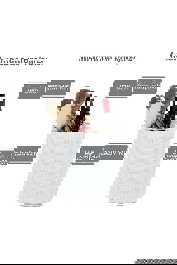 Living and Home Makeup Brush Holder Organizer with Lid