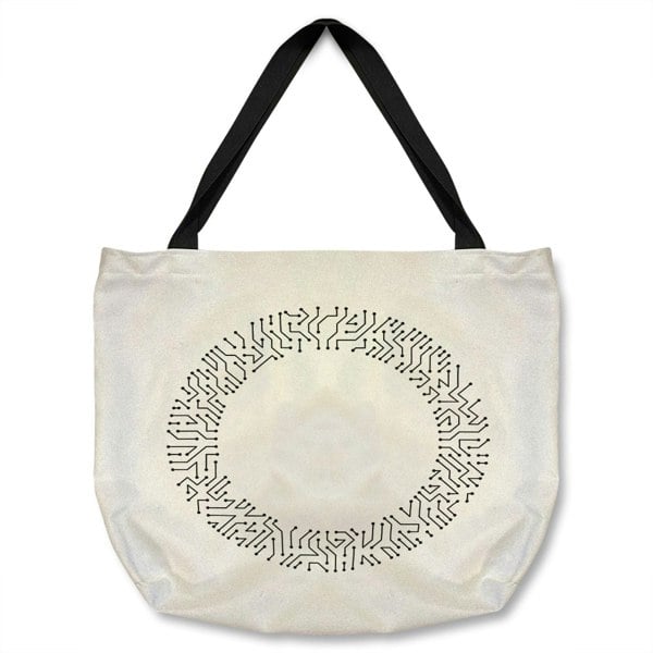 Benjamin Tate Design Abstract Technology Tote bag