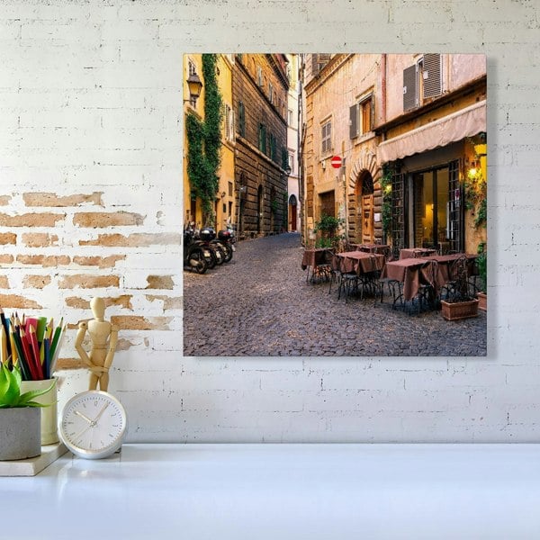 Warren Reed Cozy Rome Street Canvas