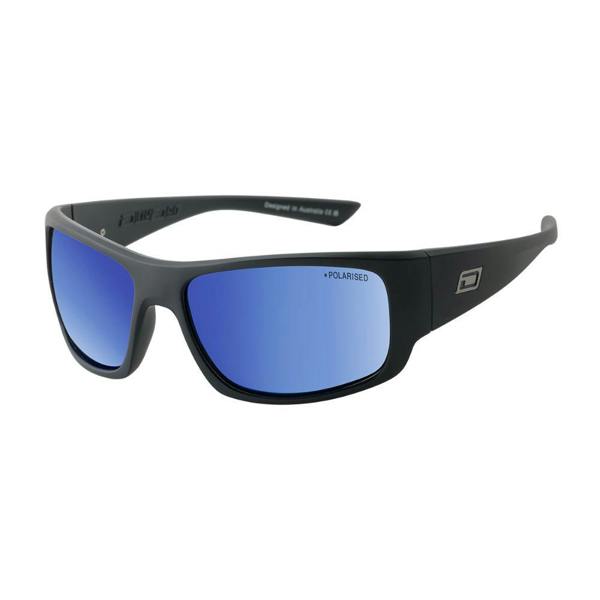 Dirty Dog GORILLA - Satin Black with Polarized Blue Mirror Lens
