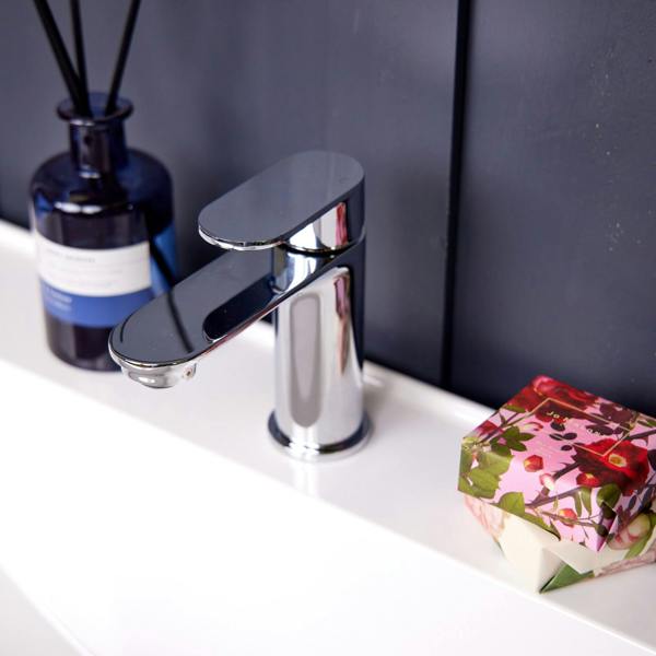 Flode Adnji Mono Basin Mixer Tap - Polished Chrome Finish